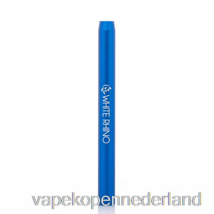 Vape Nederland Witte Neushoorn Metalen Vleermuis Proefpijpje Blauw
